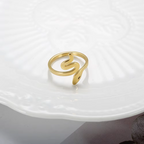 Anel Cobra Banhado a Ouro 18k