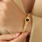 Bracelete Love com Pedra de Onix