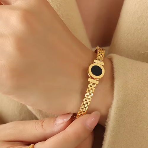 Bracelete Love com Pedra de Onix