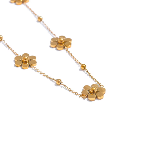 Colar Floratta Banhado a Ouro 18K