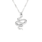Colar Pingente Cobra Prata