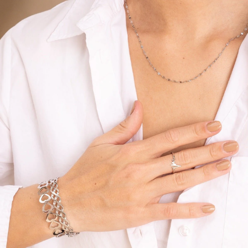 Bracelete Trançado Prata