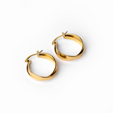 Brincos Argola Dupla Banhados a Ouro 18K