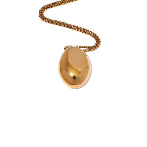Colar longo Solenne com Pingente Banhado a ouro 18K