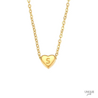 Colar com Pingente Letra Inicial Banhado a Ouro 18k