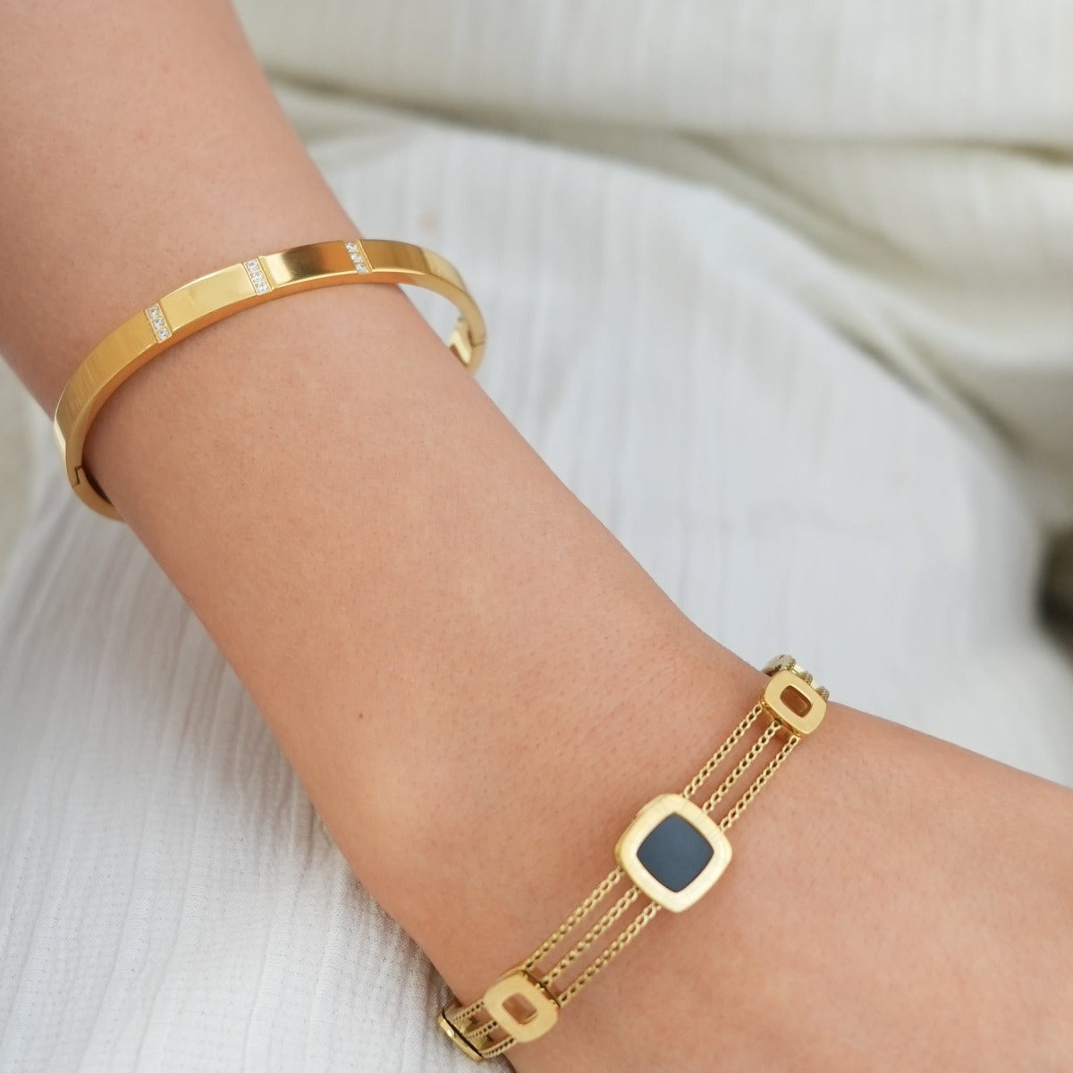 Bracelete Milano Banhada a Ouro 18K