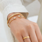 Bracelete Arvore de Vida Banhado a Ouro 18K