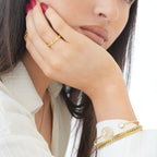 Bracelete Arvore de Vida Banhado a Ouro 18K