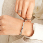 Bracelete Romano Entrelaçados Prata