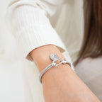 Bracelete com Pingente de São Bento Prata