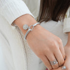 Bracelete com Pingente de São Bento Prata