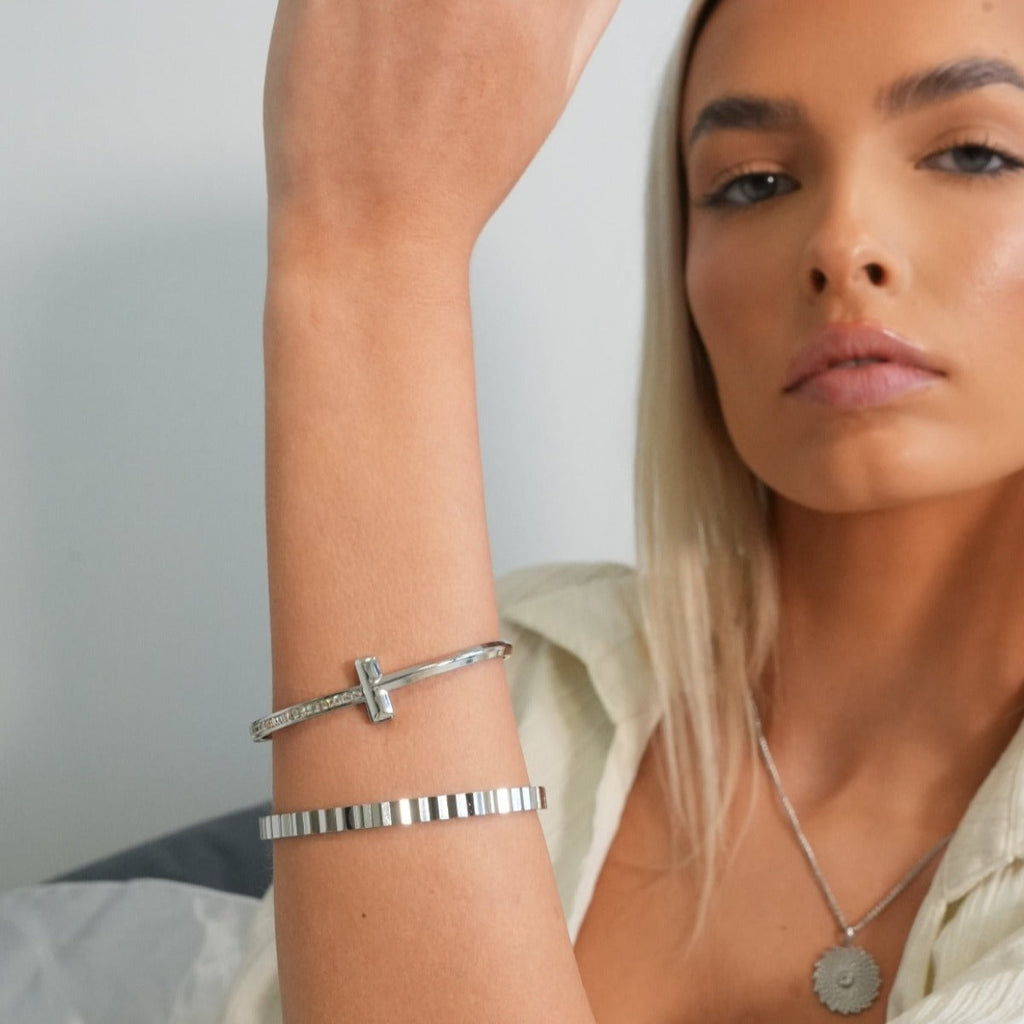Bracelete Texturizado Prata