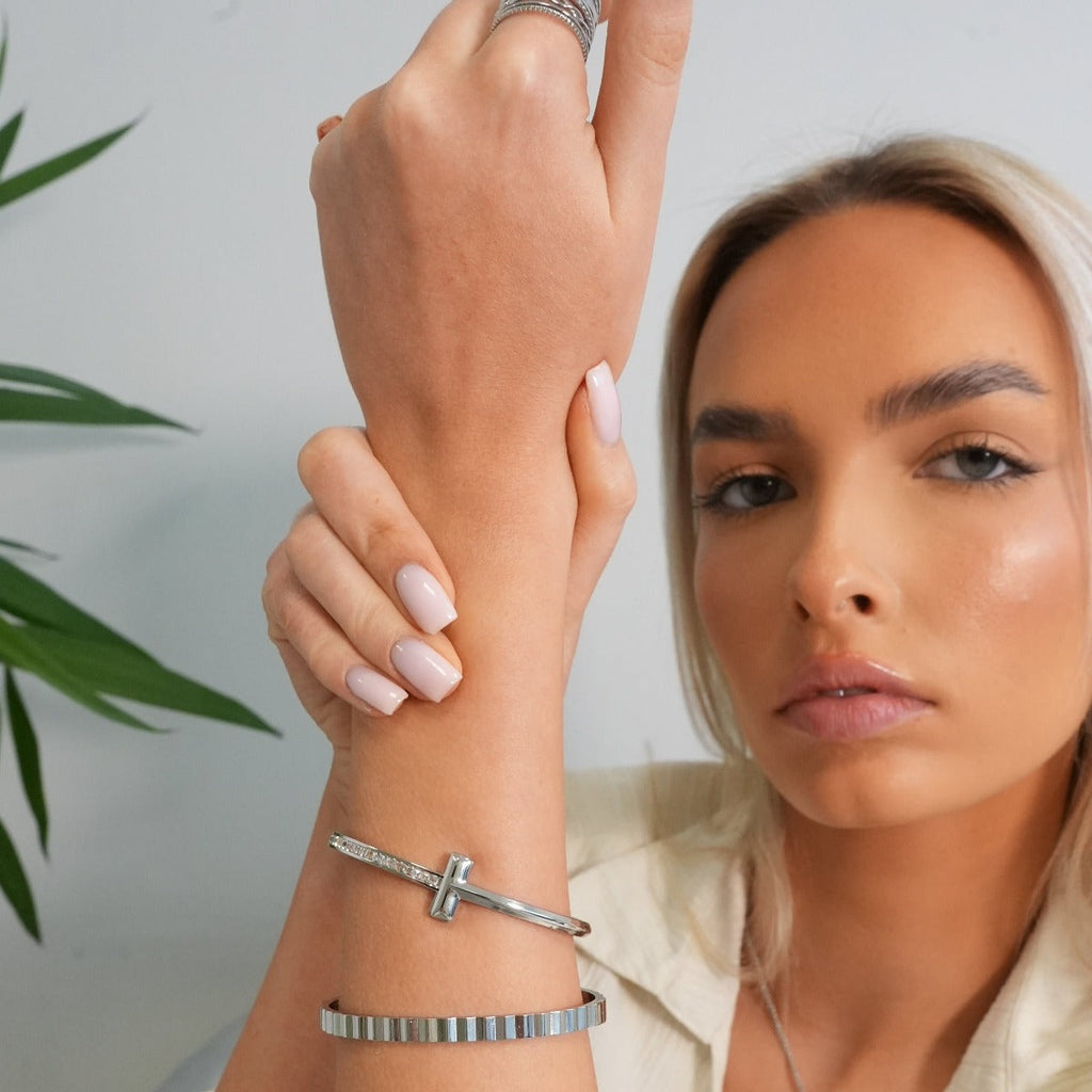 Bracelete Texturizado Prata