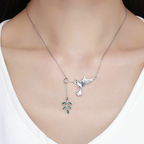 Colar Beija Flor Prata 925