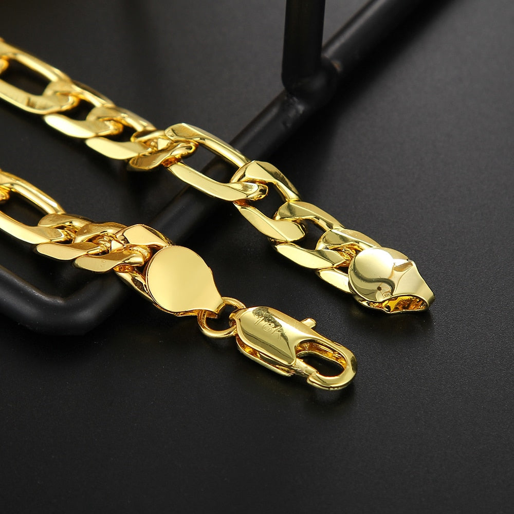 Pulseira de Elos Masculina Banhada a Ouro 18K