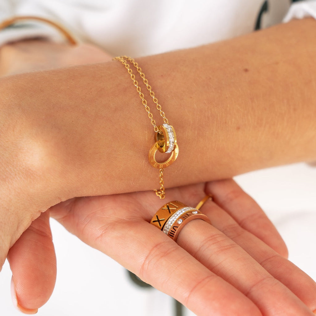 Pulsera Entrelaçados Roman com Zircônia