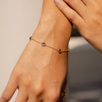 Pulseira com Zircônias Coloridas