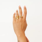 Anel Cruz Dupla Zircônia Banhado em Ouro 18k