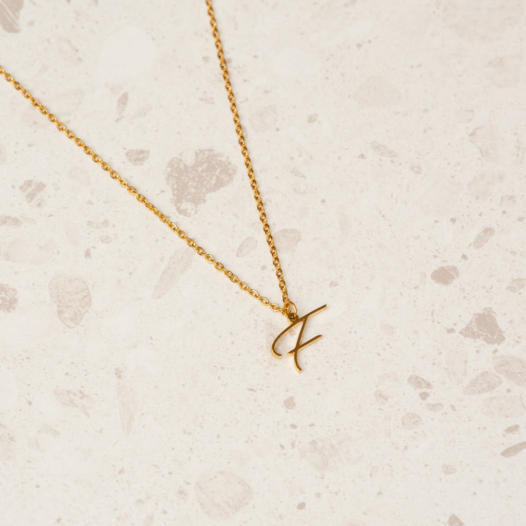 Colar de Inicial Banhado a Ouro 18K