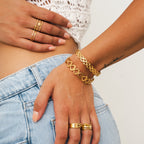 Bracelete Tahiti Banhado a Ouro 18K