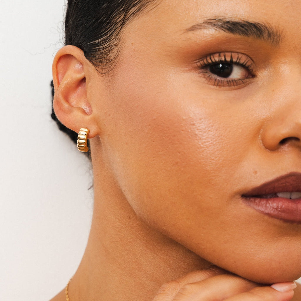 Brincos Nala Banhado a Ouro 18K