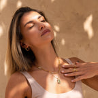 Colar de Corrente de Clipe Banhado a Ouro 18K