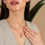Colar Pendente Monica Banhado a Ouro 18K