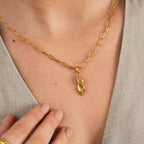 Colar Pendente Monica Banhado a Ouro 18K