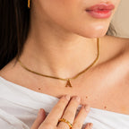 Colar de Inicial Banhado a Ouro 18K