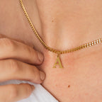 Colar de Inicial Banhado a Ouro 18K