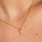 Colar de Inicial Personalizado Monarca Banhado a Ouro 18K