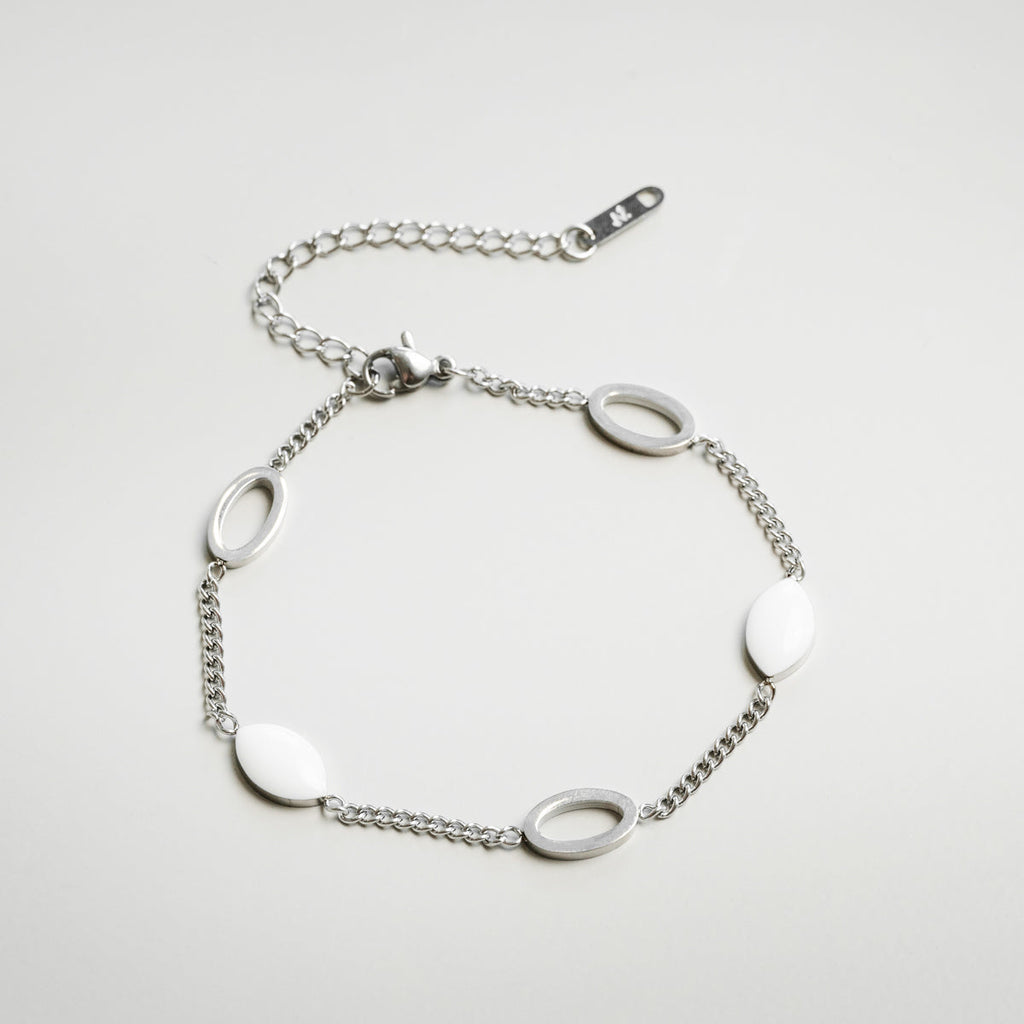 Pulseira Angellica Oval Prata