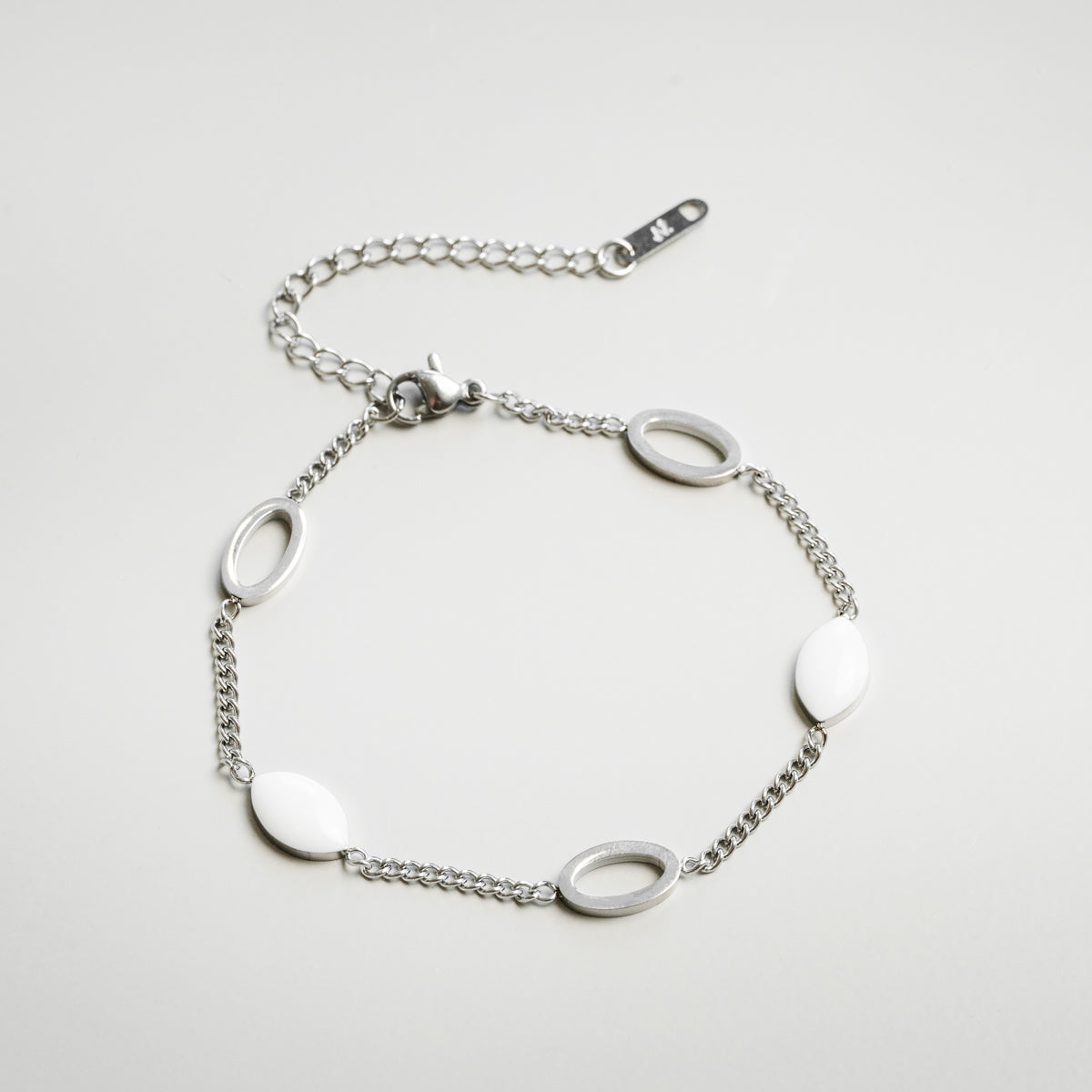 Pulseira Angellica Oval Prata