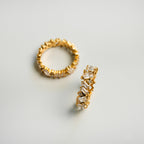 Anel Paris Cravejado com Zircônia Banhado a Ouro 18K