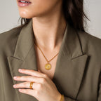 Colar Pendente Albany Banhado a Ouro 18K