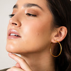Brinco Argola Banhado em Ouro 18K