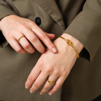 Bracelete Arame Farpado Banhado a Ouro 18K