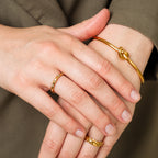 Bracelete Arame Farpado Banhado a Ouro 18K