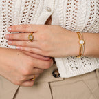 Anel Numeral Romano Banhado a Ouro 18K