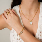 Anel Numeral Romano Banhado a Ouro 18K