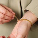 Pulseira de Malha Banhado a Ouro 18k