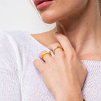 Anel Plano Banhado a Ouro 18k