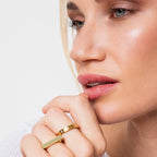 Anel Plano Banhado a Ouro 18k
