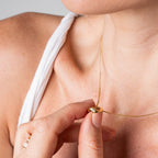 Colar com Pingente Irregular Banhado a Ouro 18K