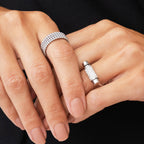 Anel Luma com Zircônia Prata