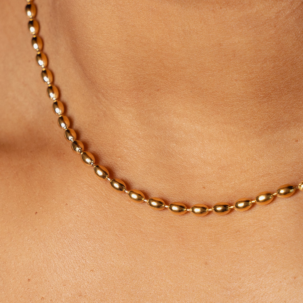 Colar Joulé com Esferas Banhado a Ouro 18K