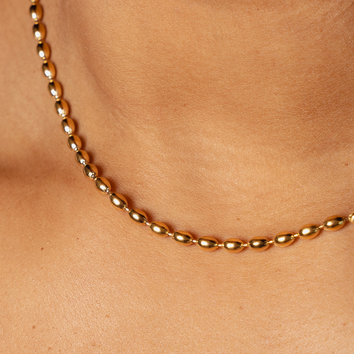 Colar Joulé com Esferas Banhado a Ouro 18K