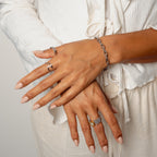 Pulseira Corrente Oval Prata