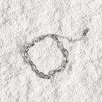 Pulseira Corrente Oval Prata