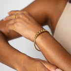 Bracelete Bolas Banhado a Ouro 18K